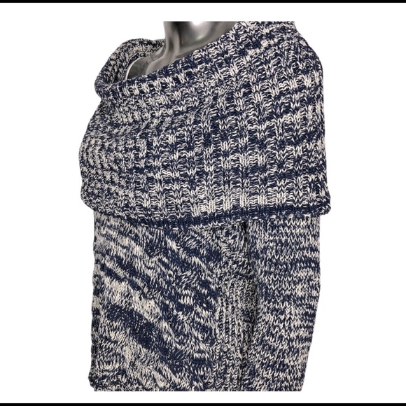 Guess Oversized Collar Heavy Knit Sweater Sz L - Picture 2 of 3